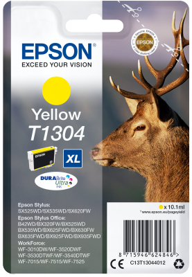 Epson Singlepack Yellow T1304 DURABrite Ultra Ink