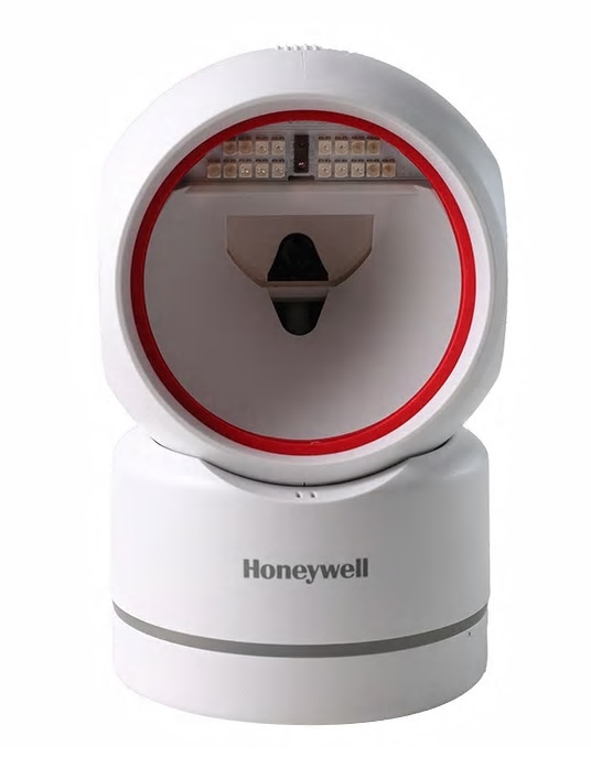 Honeywell HF680 - 2D, white presentation scanner, 1.5m USB