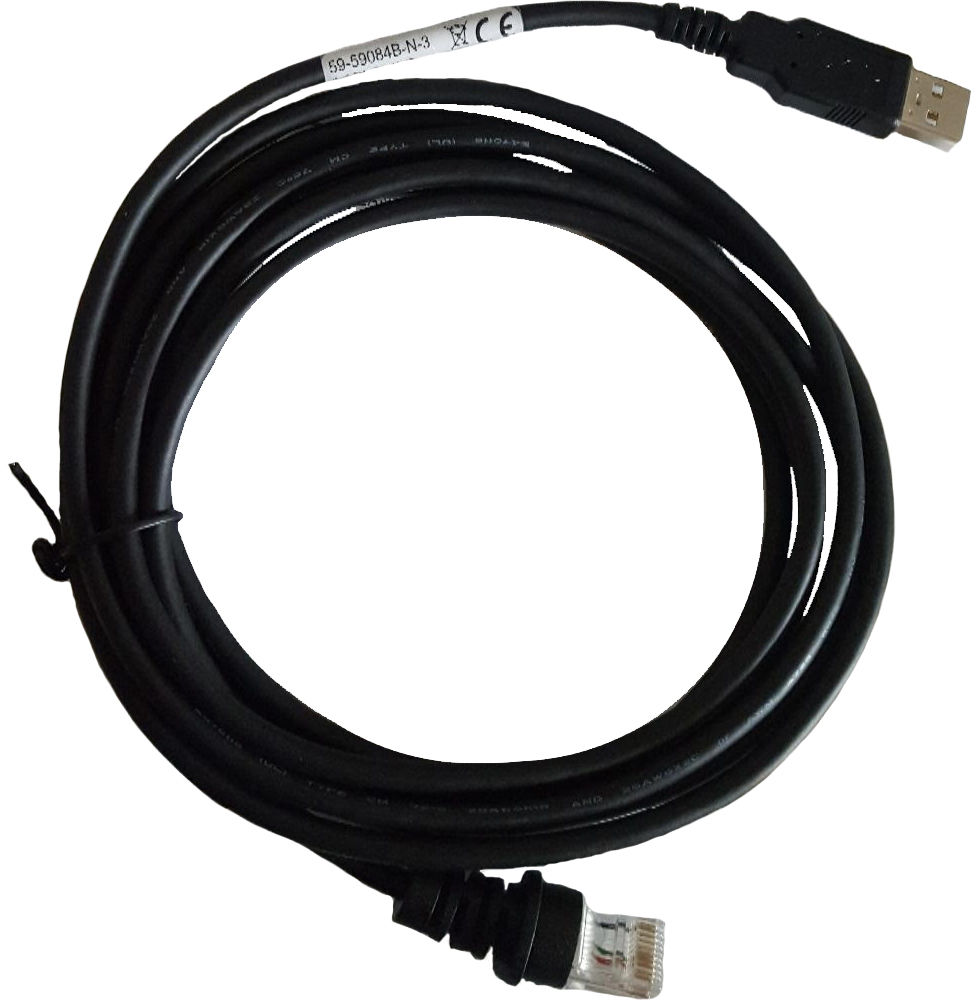 USB kabel pro MK3780,71xx: USB, black, Type A, 2.9m (9.5’), straight, host power