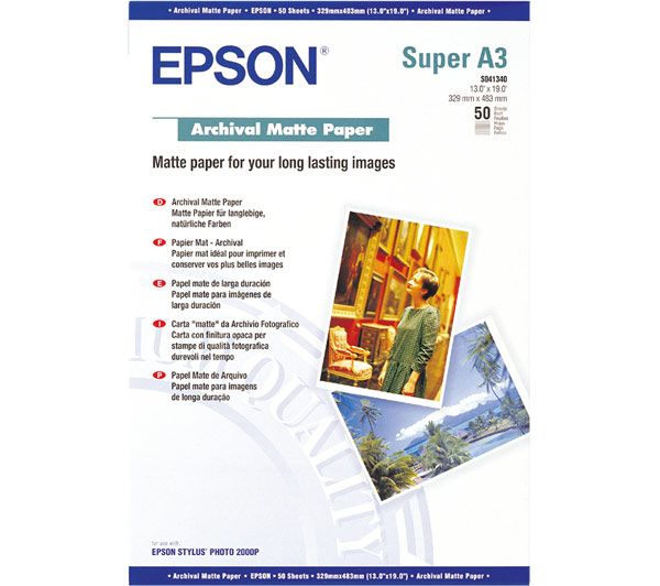 EPSON A3+, Archival Matte Paper (50listů)