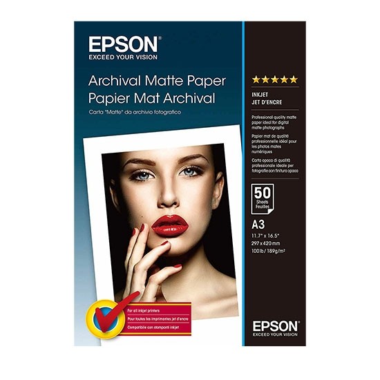 EPSON A3, Archival Matte Paper (50listů)