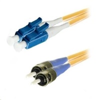 Duplexní patch kabel SM 9/125, OS2, LC-ST, LS0H, 1m