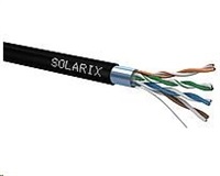 Instalační kabel Solarix venkovní FTP, Cat5E, drát, PE, box 305m SXKD-5E-FTP-PE