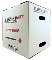 Optický kabel LEXI-Net DROP FTTx, 8x 9/125 SM, G.657A1, LS0H, černý, cívka 1km