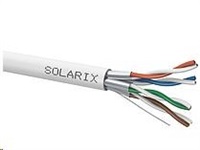 Instalační kabel Solarix STP, Cat6A, drát, LSOH, cívka 500m SXKD-6A-STP-LSOH