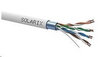 Instalační kabel Solarix FTP, Cat5E, licna, PVC, box 305m SXKL-5E-FTP-PVC-GY