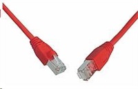 Solarix Patch kabel CAT5E SFTP PVC 15m červený snag-proof C5E-315RD-15MB