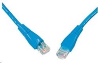 Solarix Patch kabel CAT5E UTP PVC 0,5m modrý snag-proof C5E-114BU-0,5MB