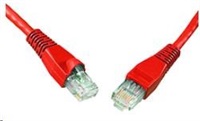 Solarix Patch kabel CAT5E UTP PVC 2m červený snag-proof C5E-114RD-2MB