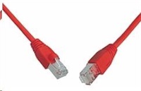 Solarix Patch kabel CAT6 SFTP PVC 0,5m červený snag-proof C6-315RD-0,5MB