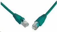 Solarix Patch kabel CAT6 SFTP PVC 0,5m zelený snag-proof C6-315GR-0,5MB