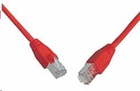 Solarix Patch kabel CAT6 SFTP PVC 1m červený snag-proof C6-315RD-1MB