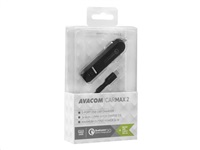 AVACOM CarMAX 2 nabíječka do auta 2x Qualcomm Quick Charge 2.0, černá barva (micro USB kabel)