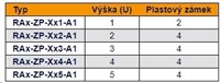 TRITON 19" záslepka, 2U, plastový zámek s logem Tritón, šedá