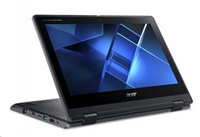 Acer Travel Mate/Spin B3/N5030/11,6"/FHD/T/4GB/128GB SSD/UHD 605/W10P EDU/Black/2R