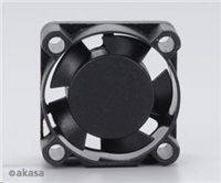 AKASA ventilátor AK-189BK-2B, 25x25x10mm, 2 pins, 2x kuličkové ložisko