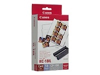 Canon KC18IL papír 22x17,3mm 18ks do termosublimační tiskárny