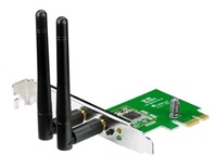 ASUS PCE-N15 Wireless N300 PCI-Express card, 802.11n, 300Mb/s