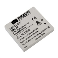 Braun akumulátor SANYO DB-L20, 720mAh