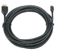 GEMBIRD Kabel HDMI-HDMI micro 3m, 1.3, M/M stíněný, zlacené kontakty, černý