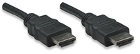 MANHATTAN kabel High Speed HDMI 3D, Male to Male, stíněný, černý, 10m