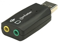 MANHATTAN Zvuková karta USB 3-D Sound Adapter