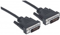 MANHATTAN kabel DVI-D Dual Link Male to DVI-D Dual Link Male, Black, 1.8 m