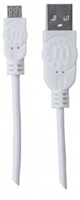 MANHATTAN Kabel propojovací USB 2.0  A Male / Micro-B Male, 1m, bílý
