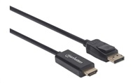 MANHATTAN Kabel DisplayPort na HDMI 1080p, 1.8m, černý