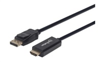 MANHATTAN Kabel DisplayPort na HDMI 1080p, 3m, černý