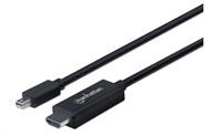MANHATTAN Kabel Mini DisplayPort na HDMI (1080p), 3m, černý