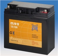 Baterie - CTM CTL 18-12 (12V/18Ah - M5), životnost 10-12let