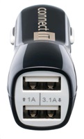 CONNECT IT USB PREMIUM nabíječka univerzální do auta (2x USB 3,1A a 1A., autoadaptér CL)