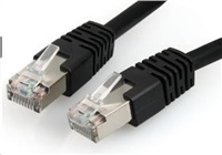 GEMBIRD kabel patchcord CAT6 stíněný FTP 1m, černý