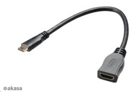 AKASA - HDMI na mini HDMI adaptér - 25 cm