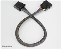 AKASA - 4-pin molex - 30 cm prodlužovací kabel