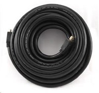 Kabel HDMI-HDMI M/M 15m zlac. konektory 1.4, černý
