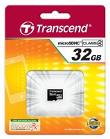 Transcend 32GB microSDHC (Class 4) paměťová karta (bez adaptéru)