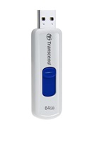 TRANSCEND Flash Disk 64GB JetFlash®530, USB 2.0 (R:16/W:6 MB/s) bílá/modrá Royal