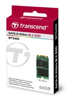 TRANSCEND MTS400S 64GB SSD disk M.2, 2242 SATA III 6Gb/s (MLC), 520MB/s R, 100MB/s W