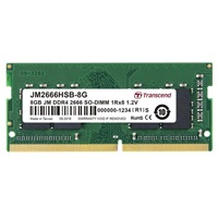 TRANSCEND SODIMM DDR4 8GB 2666MHz 1Rx8 1Gx8 CL19 1.2V