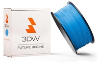 3DW - PLA filament 1,75mm modrá, 1kg, tisk 190-210°C