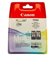 Canon CARTRIDGE  PG-510 / CL-511 MULTI-PACK černá / barevná pro PIXMAiP2700,MP230,240,250,260,MP49x,MX320,330 (220 str.)