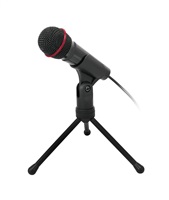 Stolní mikrofon C-TECH MIC-01, 3,5" stereo jack, 2.5m