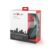 GEMBIRD sluchátka s mikrofonem Miami, Bluetooth, mikrofon, šedá