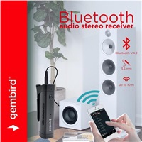 GEMBIRD adapter USB Bluetooth v4.2,  stereo audio receiver, černý