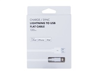 Kabel AVACOM MFI-120W USB - Lightning, MFI certifikace, 120cm, bílá