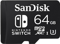 SanDisk MIcroSDXC karta 64GB for Nintendo Switch (R:100/W:90 MB/s, UHS-I, V30, U3, C10, A1) licensed Product