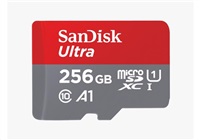 SanDisk MicroSDXC karta 256GB Ultra (120 MB/s, A1 Class 10 UHS-I, Android) + adaptér