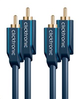 ClickTronic HQ OFC kabel 2x Cinch - 2x Cinch RCA, M/M, 0.5m